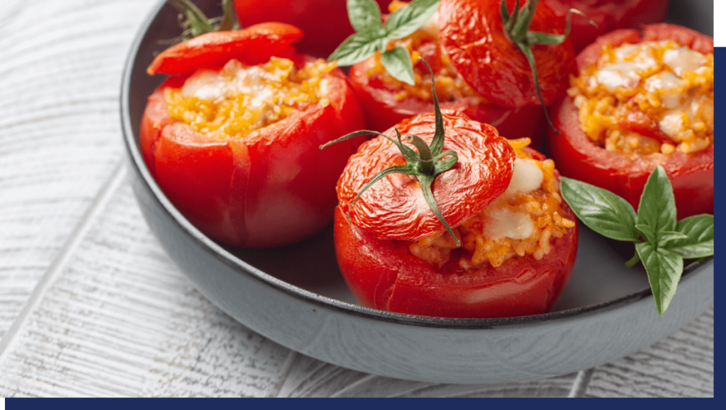 Receita diabetes tomate recheados