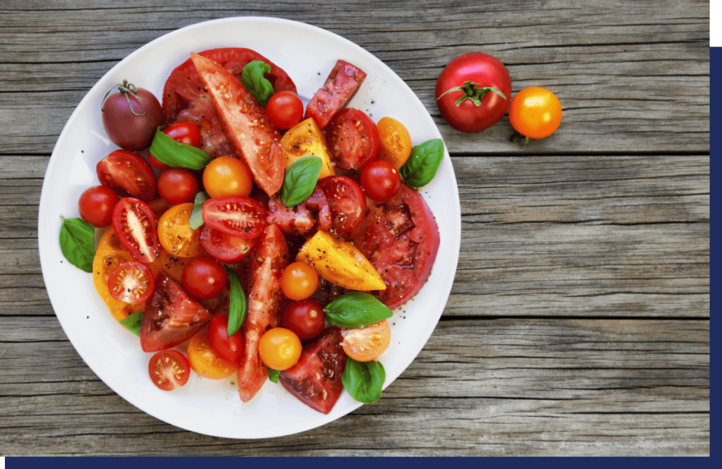 Receita diabetes Salada tomate